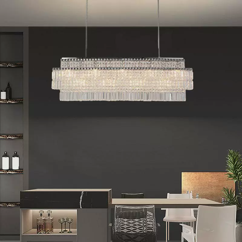 Krystal Rectangular Crystal Chandelier
