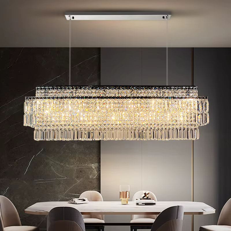 Krystal Rectangular Crystal Chandelier