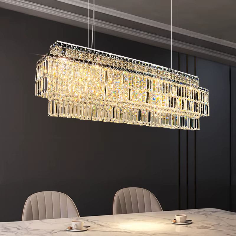 Krystal Rectangular Crystal Chandelier