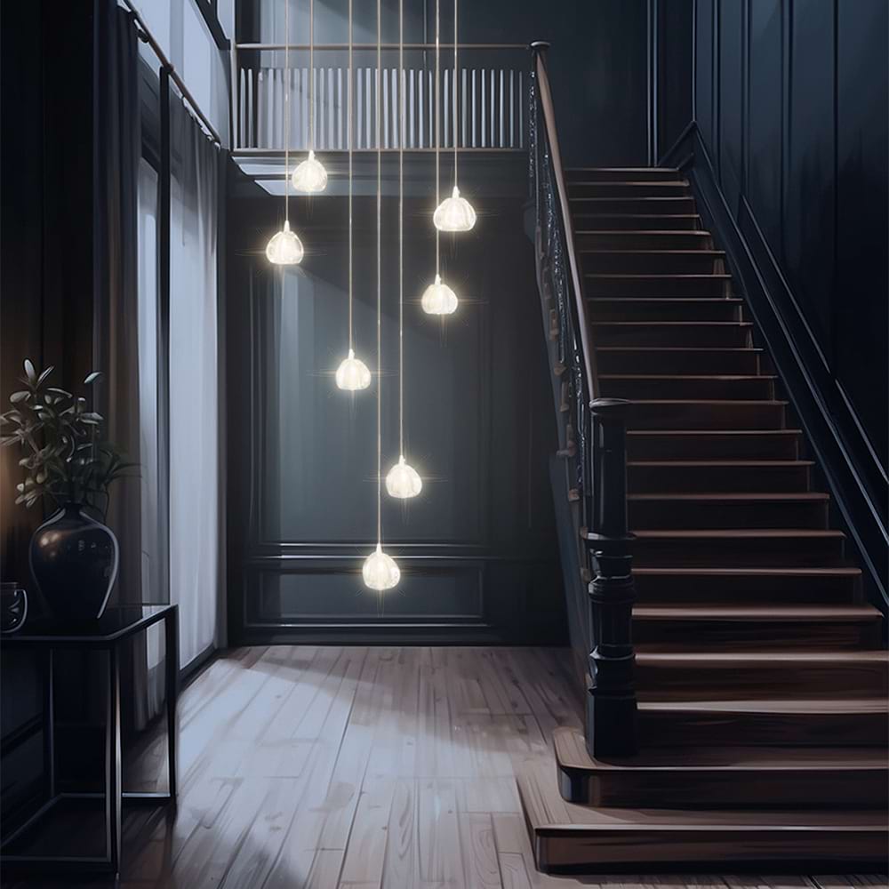 Sage Staircase Chandelier