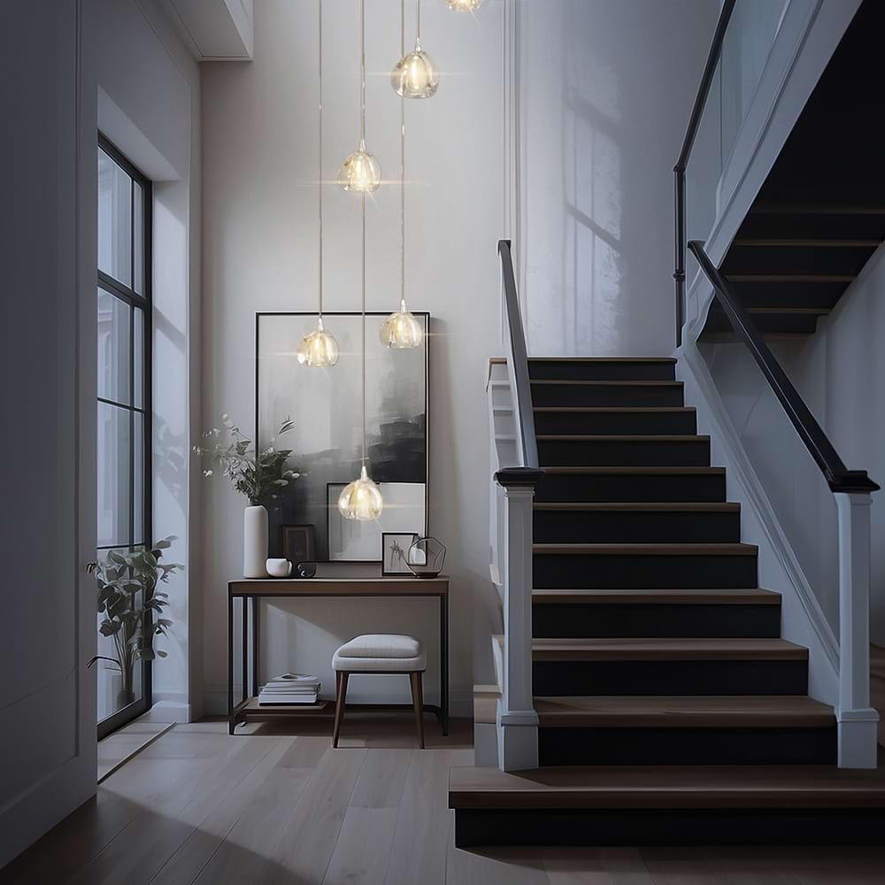 Sage Staircase Chandelier