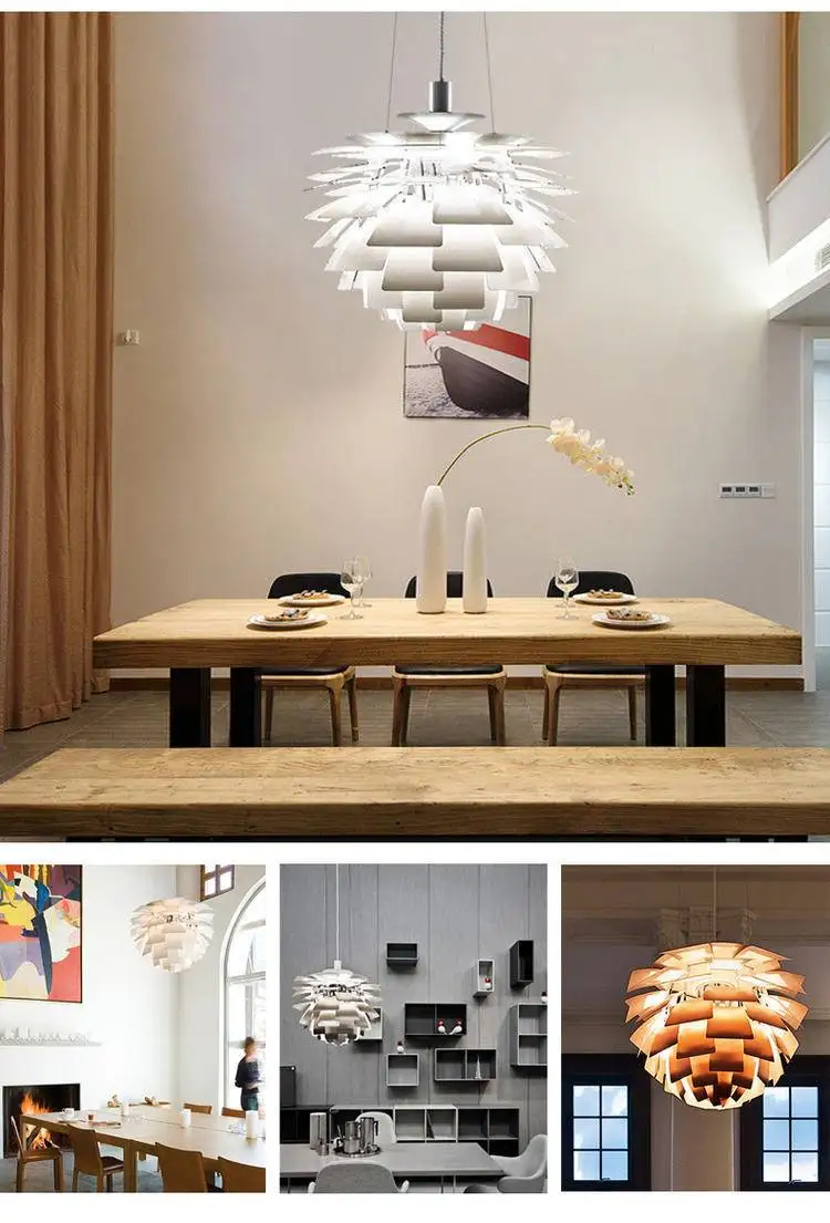 Poul Henningsen Style Artichoke Chandelier