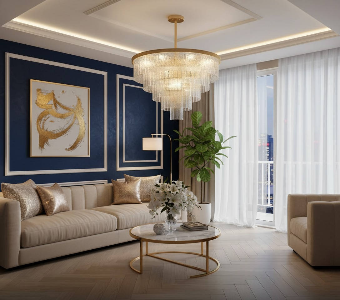 Cascade Crystal Chandelier