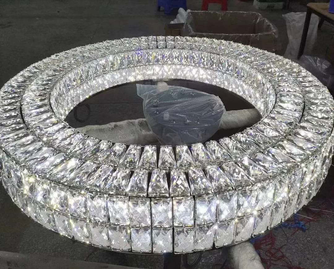 Luxury Style One Ring Crystal Chandelier