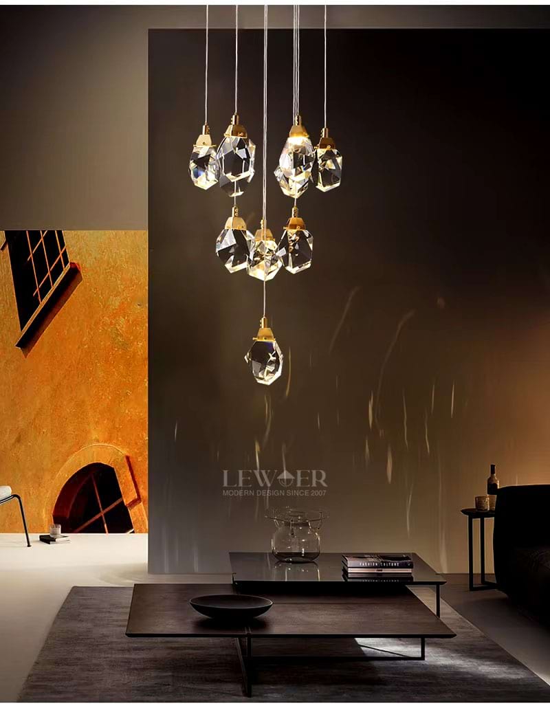 Hailstone Crystal Chandelier