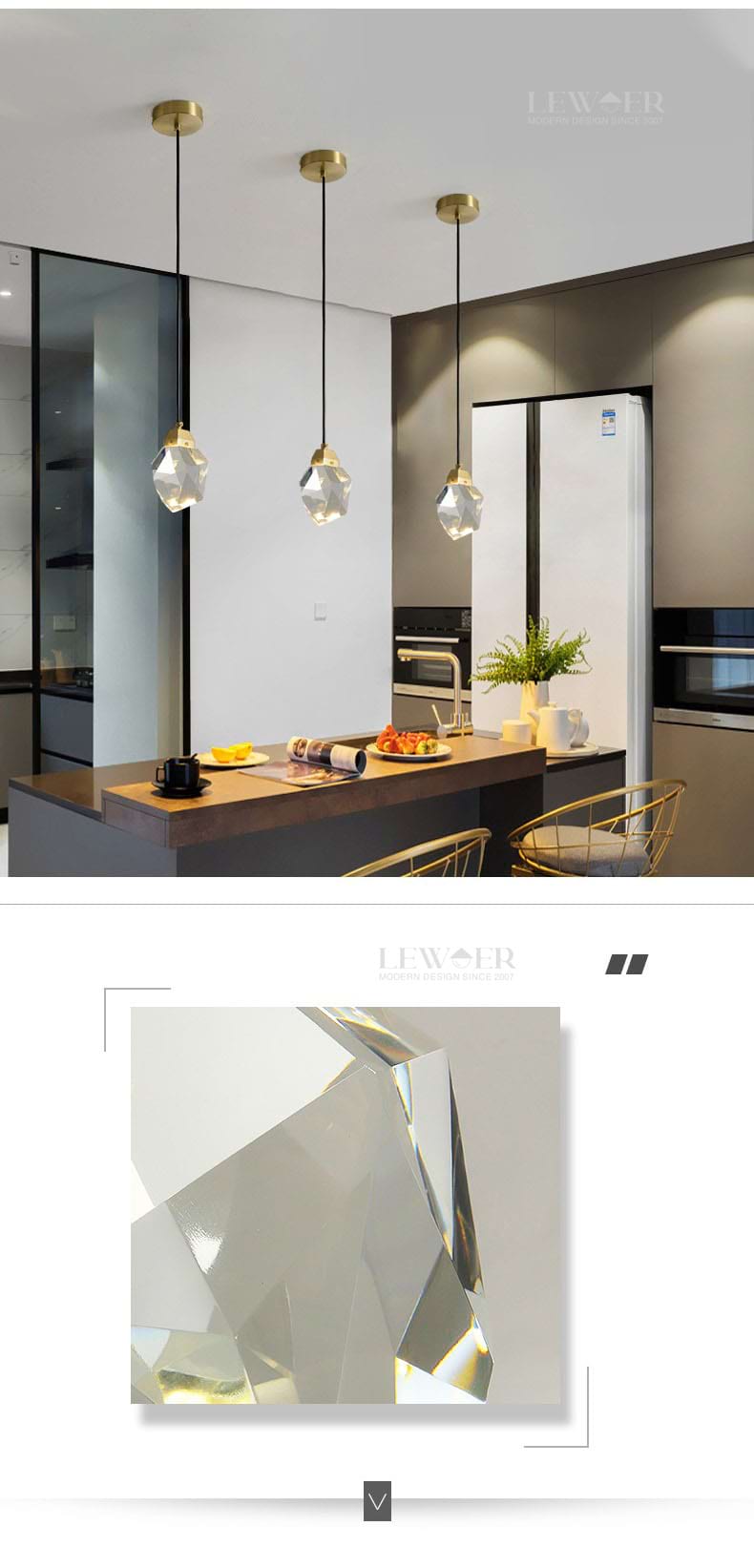 Hailstone Luxury Crystal Chandelier