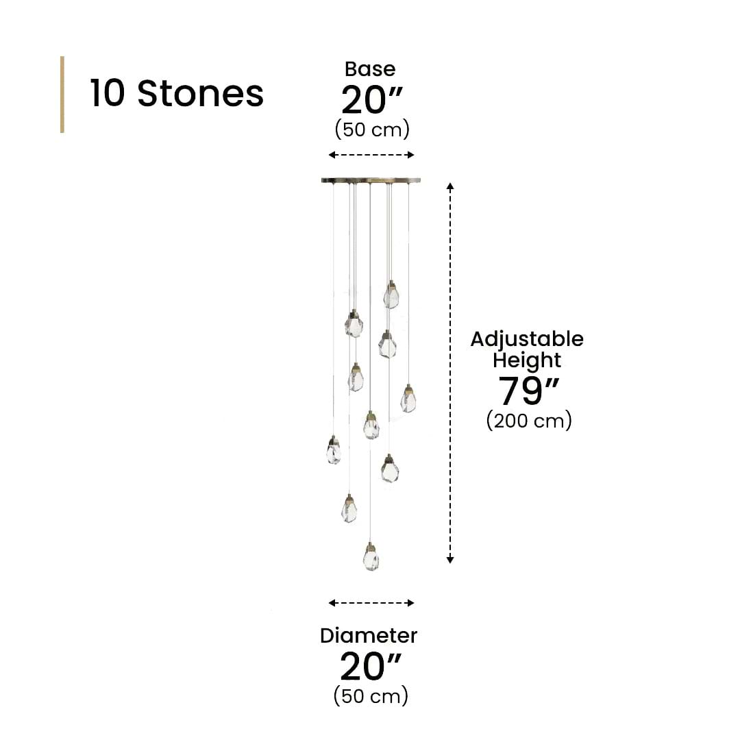 Hailstone Luxury Crystal Chandelier