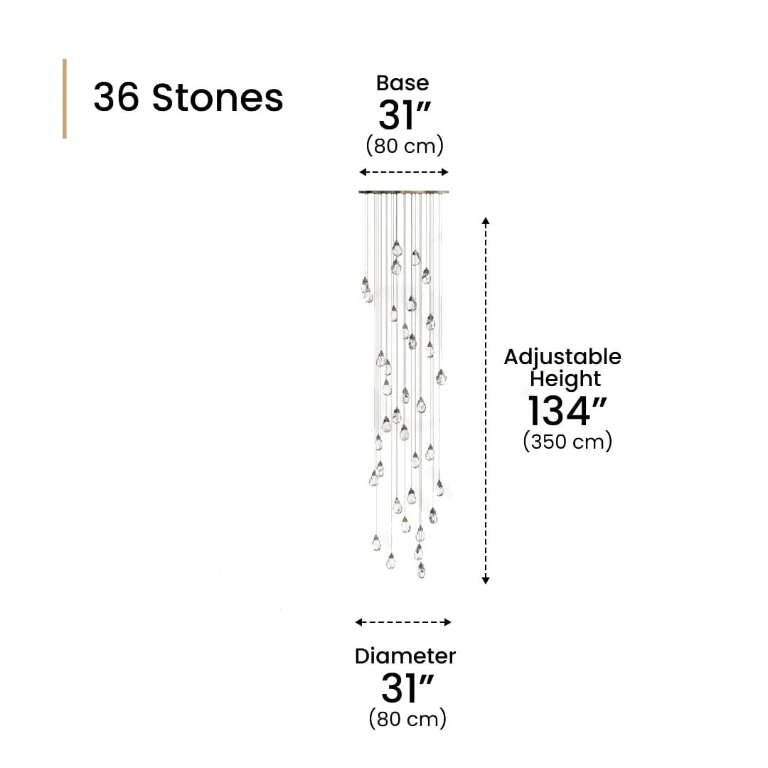 Hailstone Luxury Crystal Chandelier
