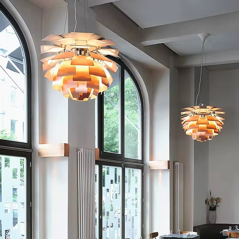Poul Henningsen Style Artichoke Chandelier