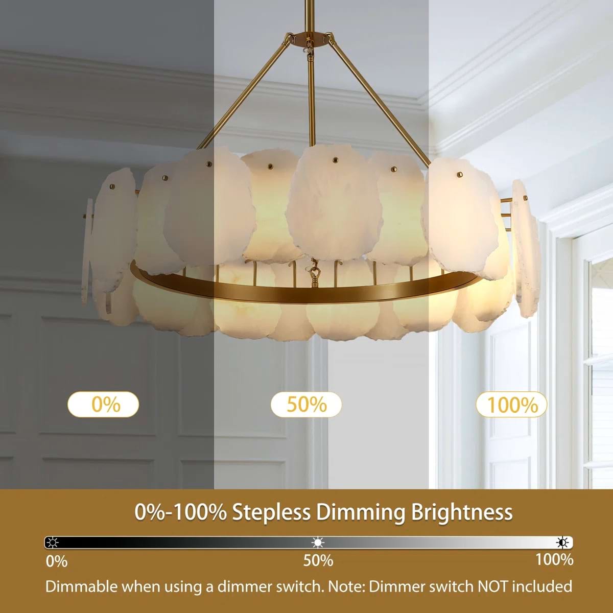 Alba Alabaster Chandelier