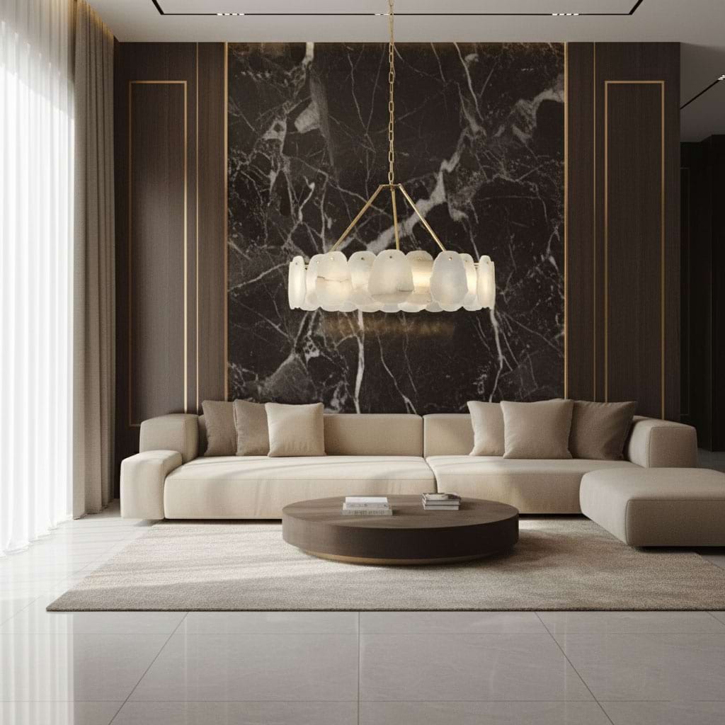 Alba Alabaster Chandelier