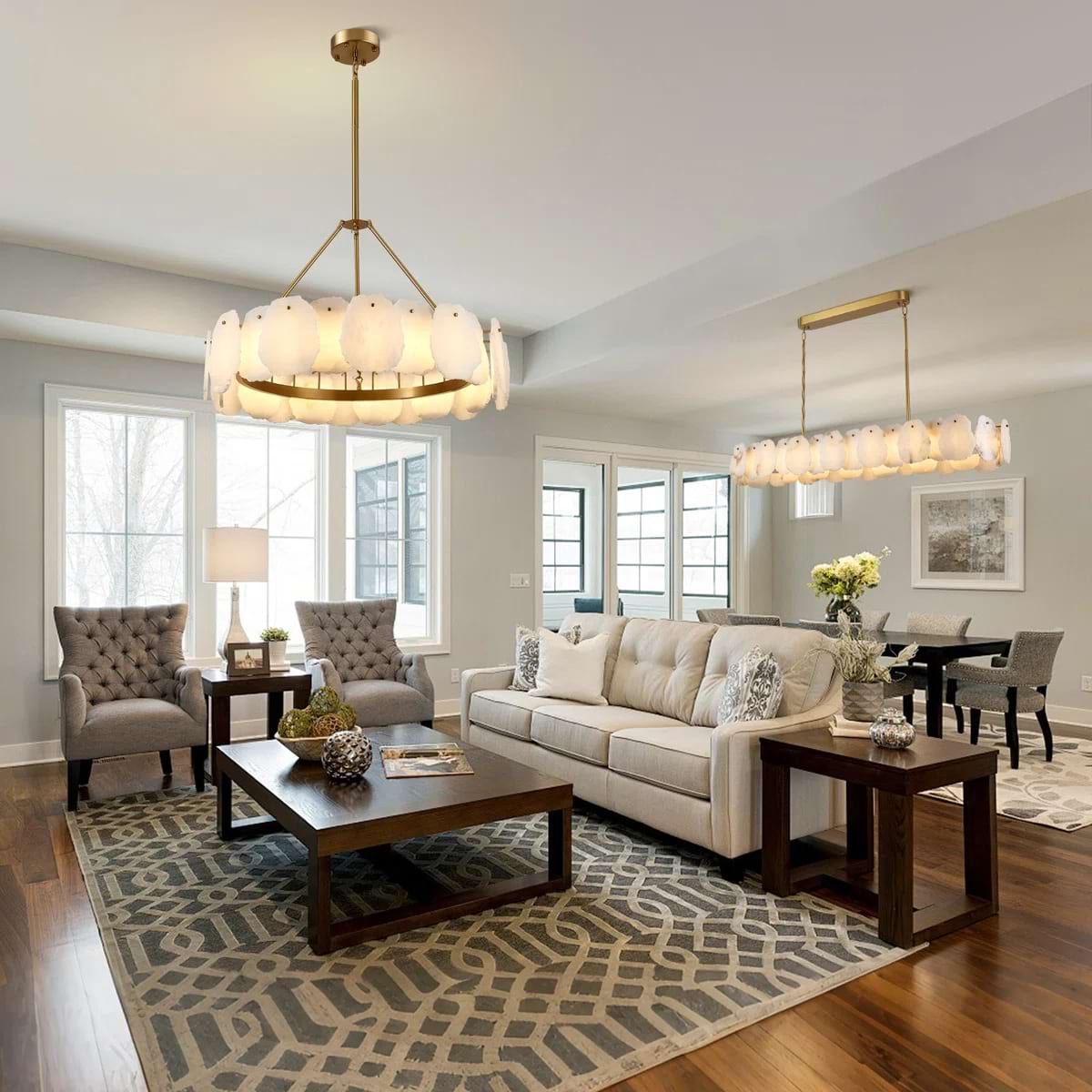 Alba Alabaster Chandelier