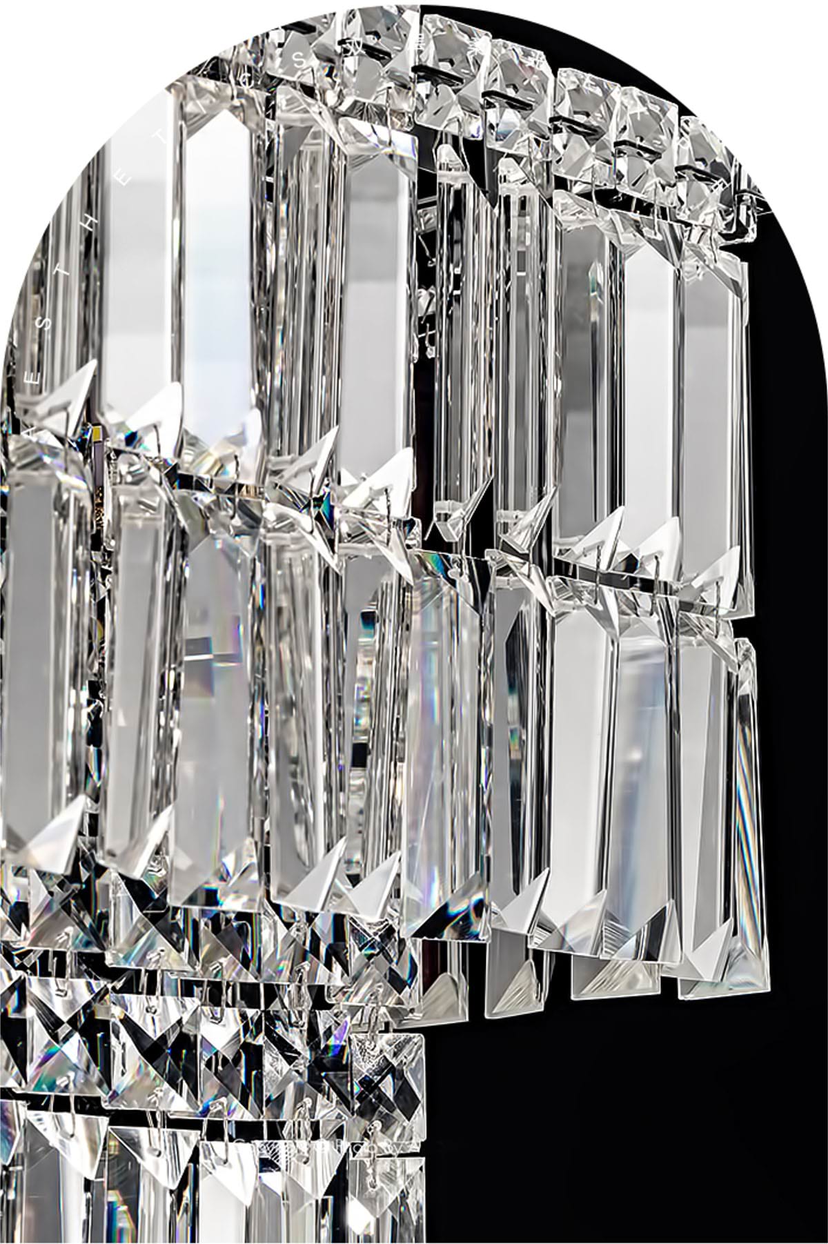 Krystal Rectangular Crystal Chandelier