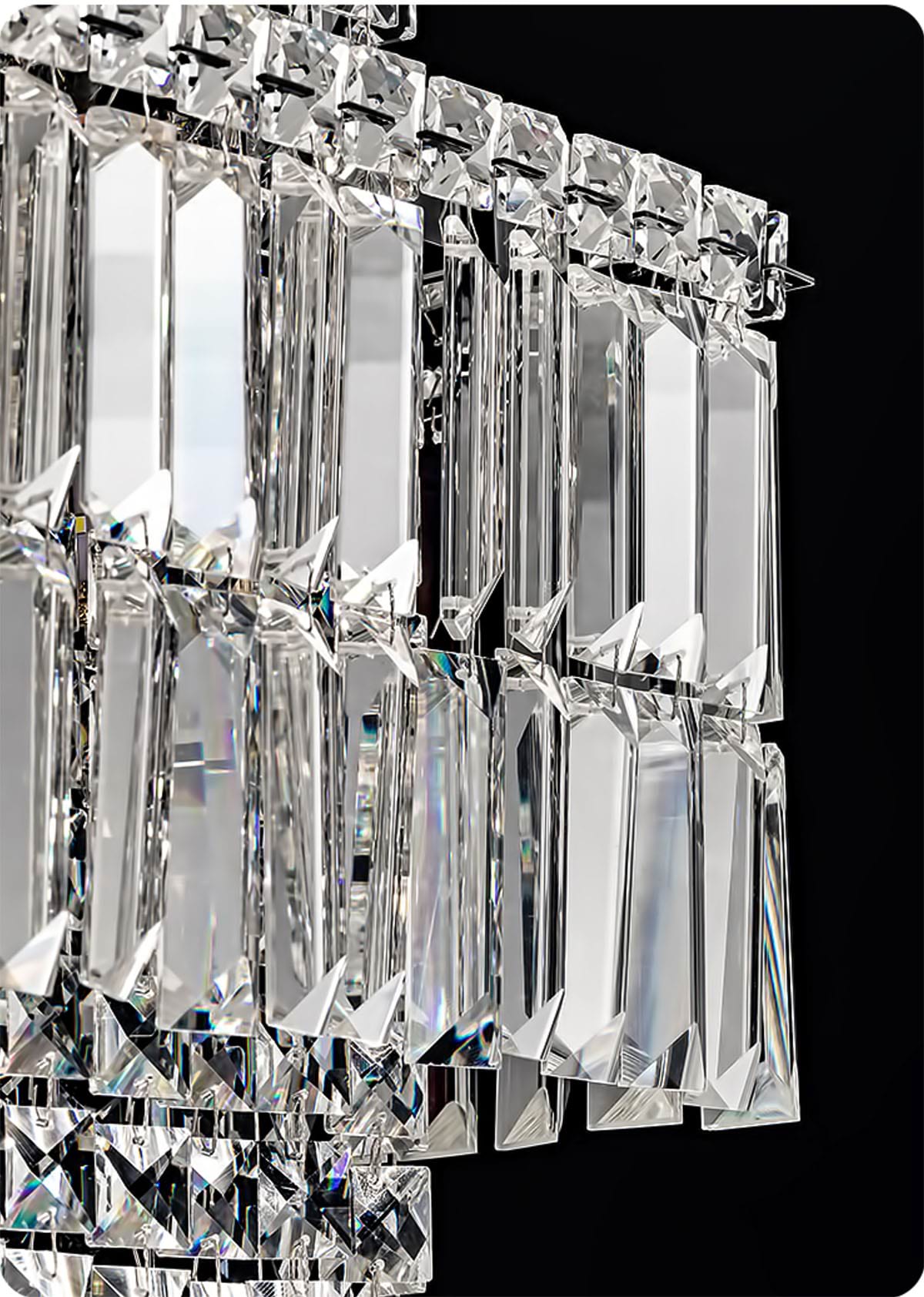 Krystal Rectangular Crystal Chandelier