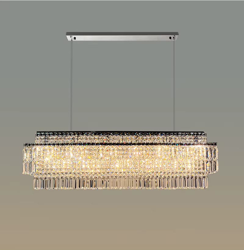 Krystal Rectangular Crystal Chandelier