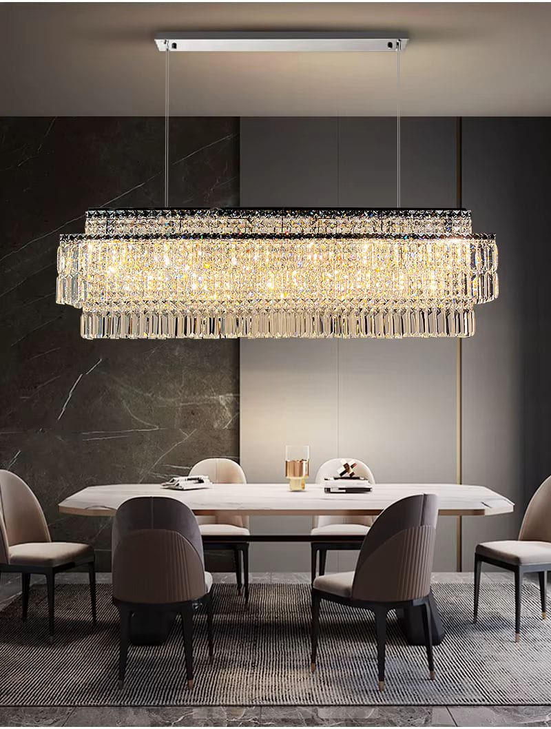 Krystal Rectangular Crystal Chandelier