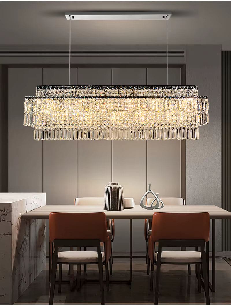 Krystal Rectangular Crystal Chandelier