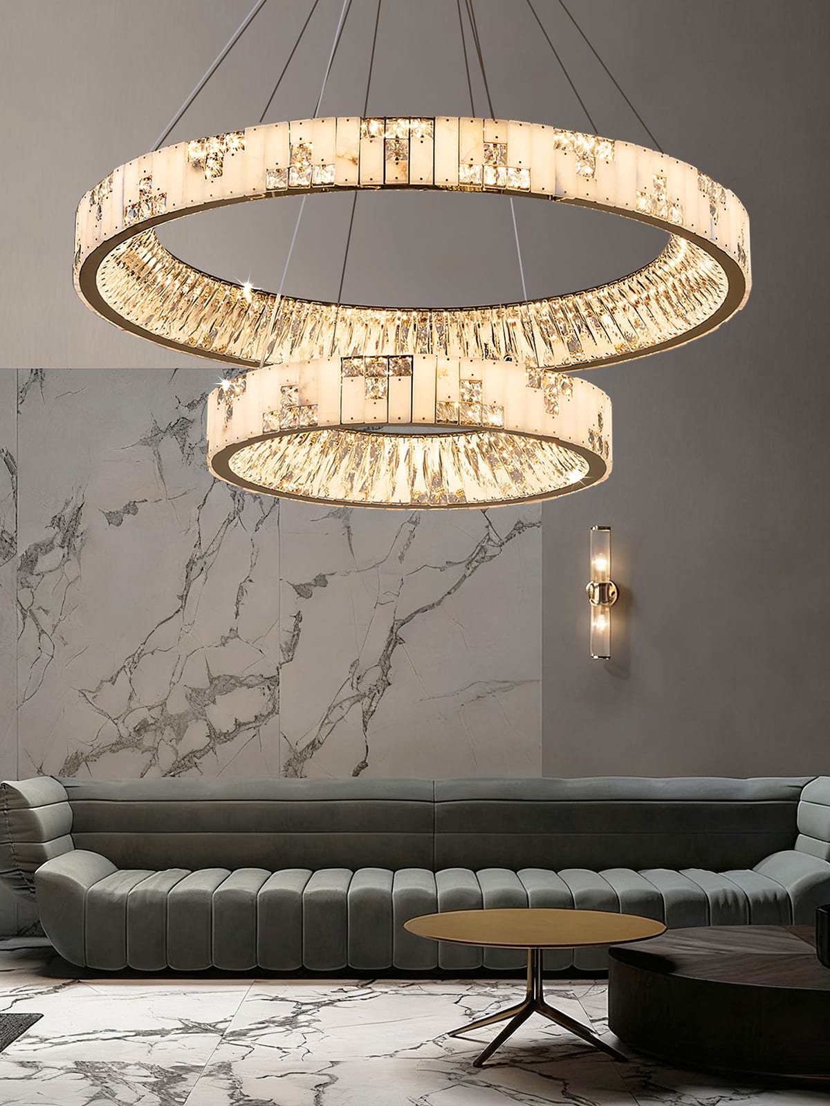 Seraphine Alabaster Chandelier