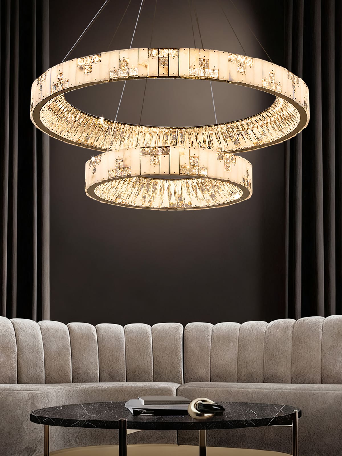 Seraphine Alabaster Chandelier