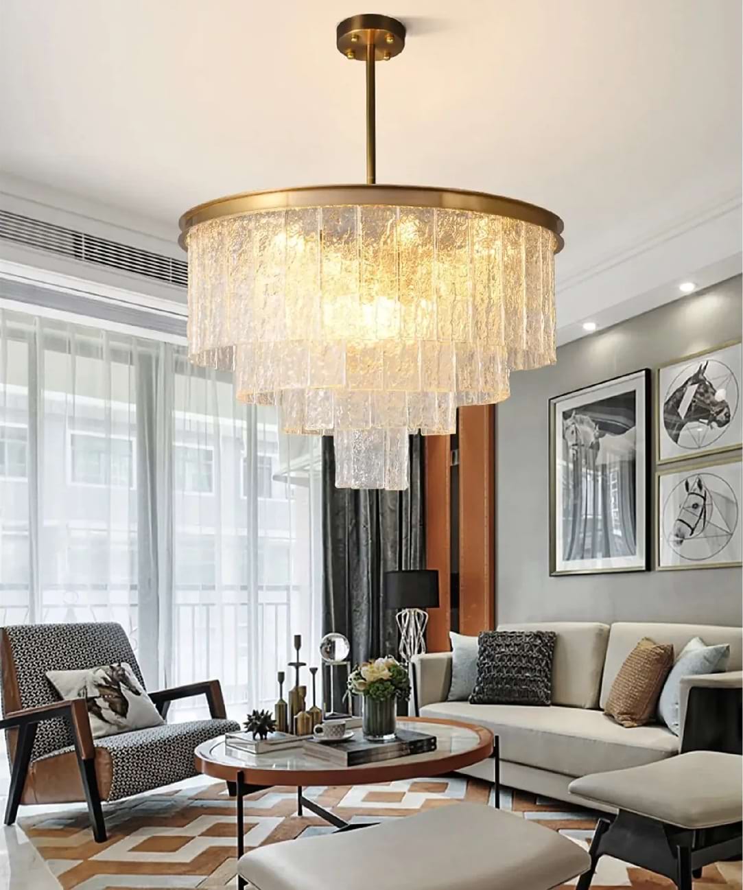 Cascade Crystal Chandelier