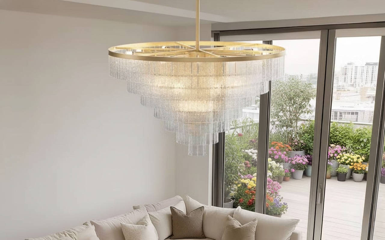 Cascade Crystal Chandelier