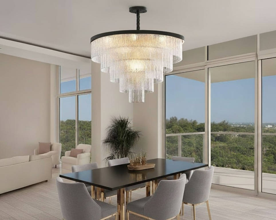 Cascade Crystal Chandelier