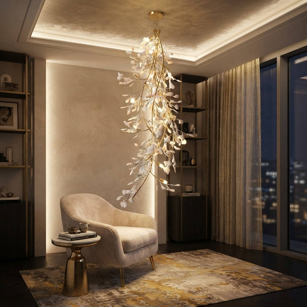 Gingko Long Branch Chandelier