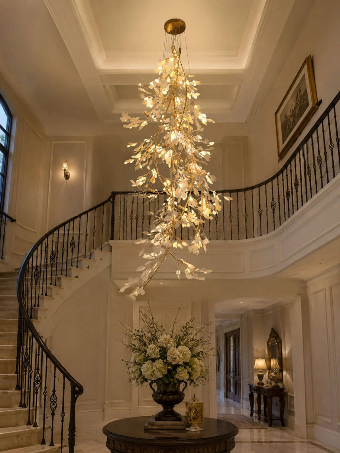 Gingko Long Branch Chandelier