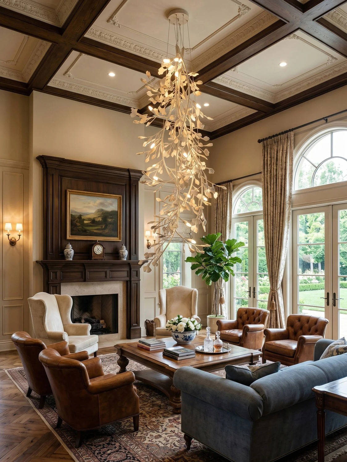 Gingko Long Branch Chandelier