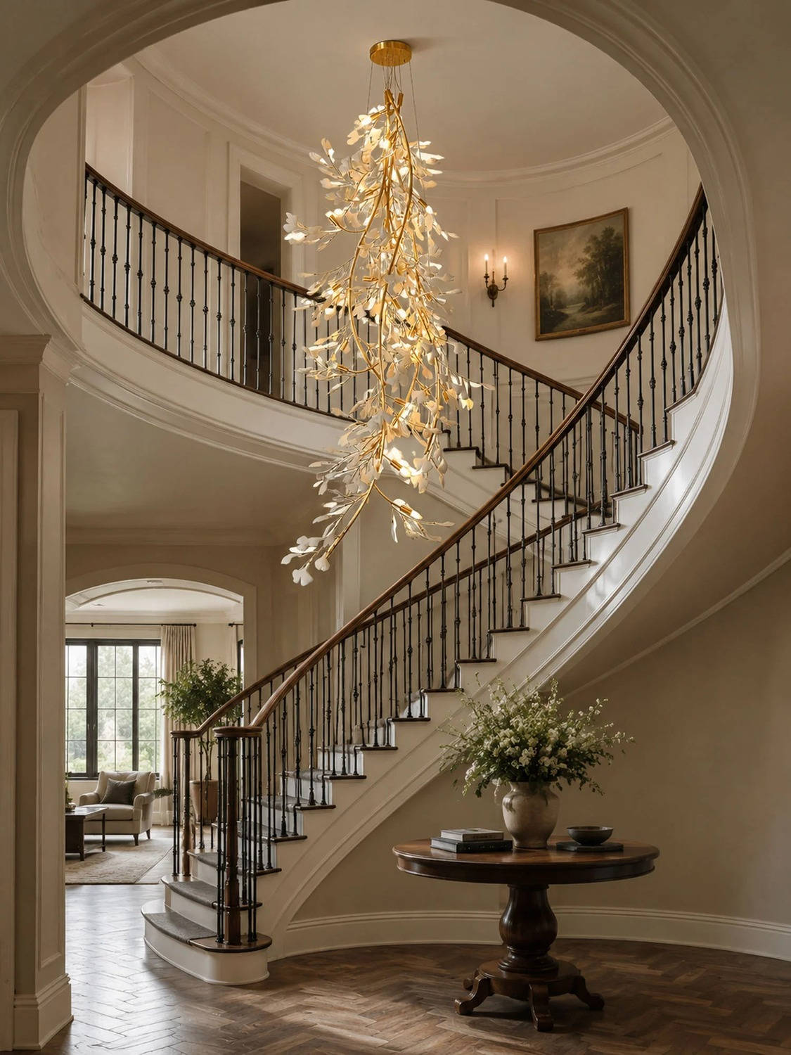 Gingko Long Branch Chandelier