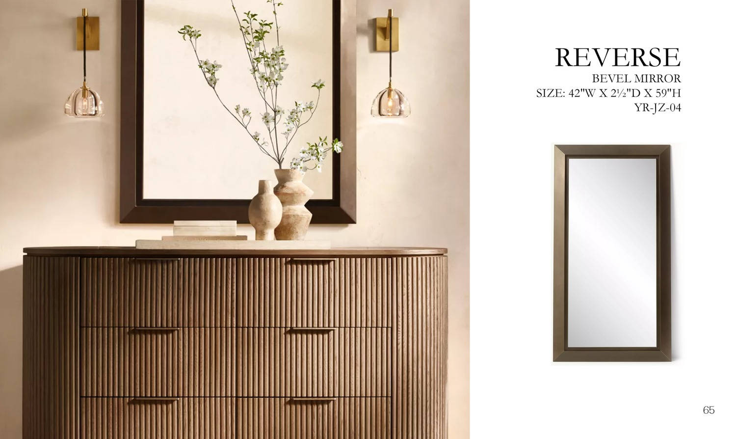 Reverse Bevel Mirror