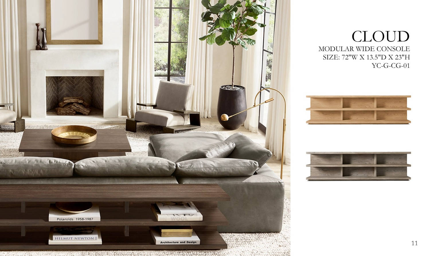 Cloud Modular Wide Console Table