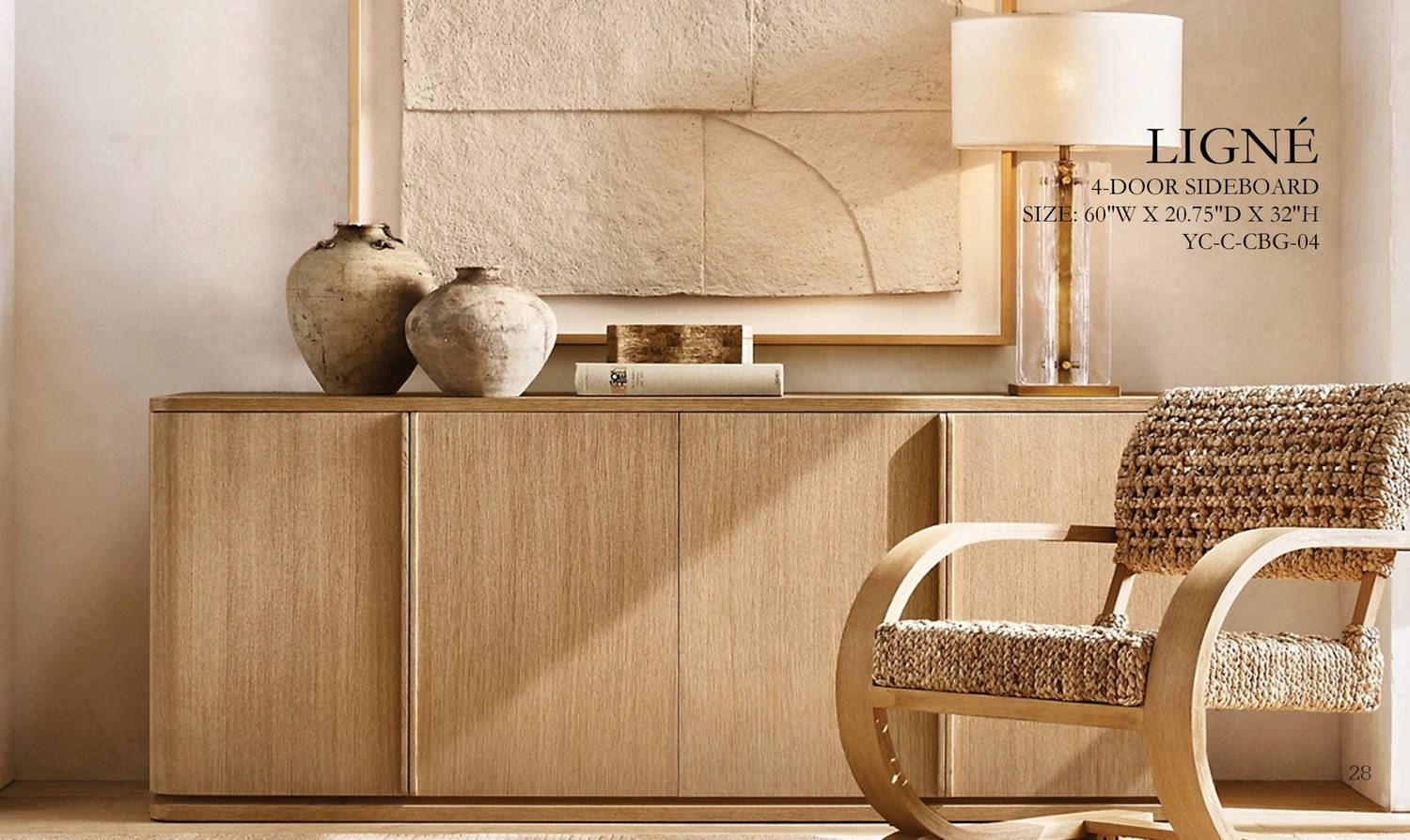 Ligné 4-Door Sideboard